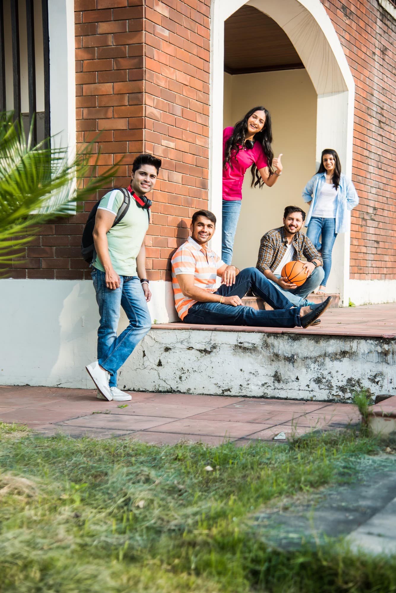 Students on the XLRI Amaravati campus