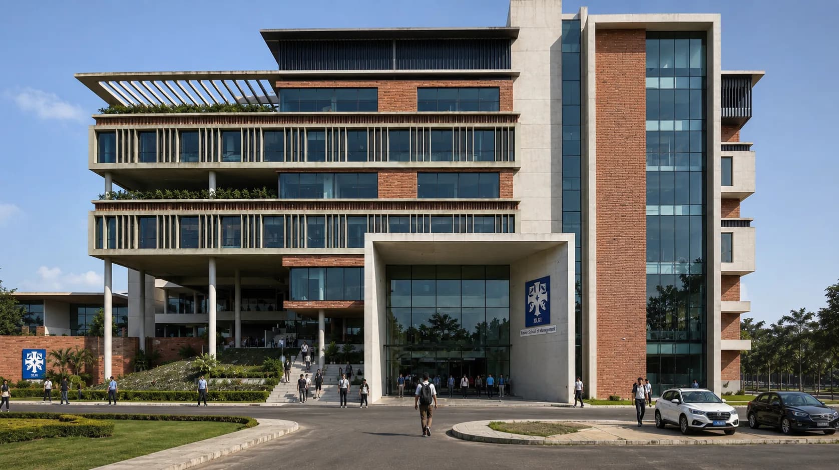 The XLRI academic block seen from the campus green