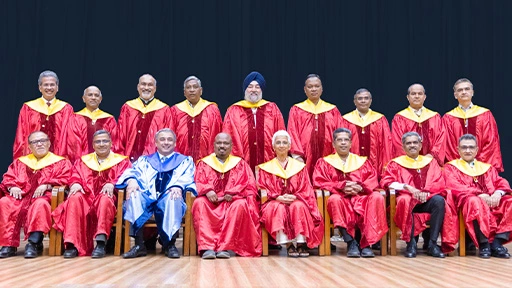 Members of the XLRI Board of Governors in ceremonial robes